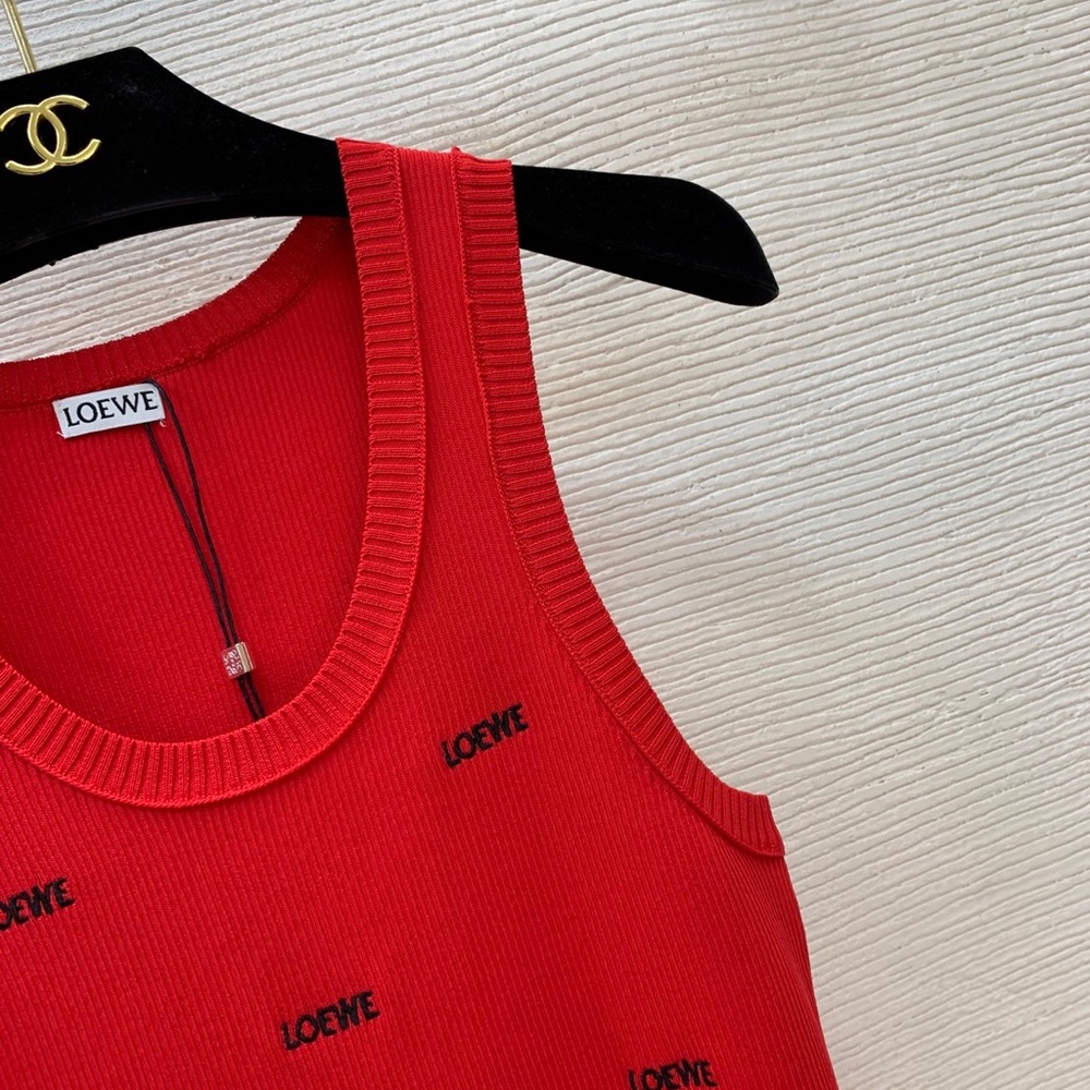 Loewe Red Logo Ribbed Tank - Picture 6 of 9